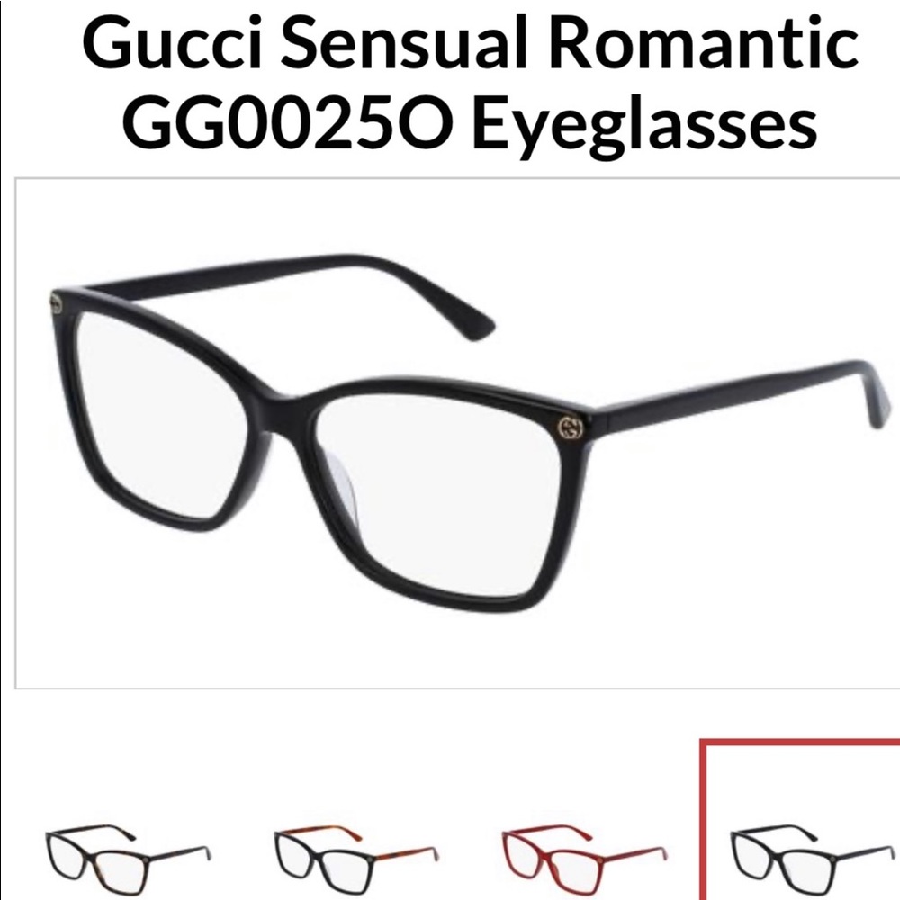 Gucci prescription eye glasses